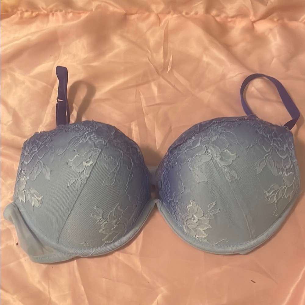 La senza lace push up blue bra